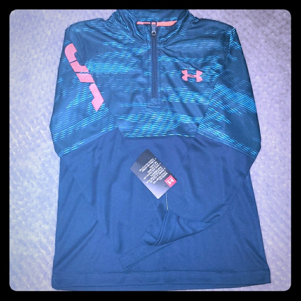 NWT Boy 1/4 Zip Under Armour Jacket